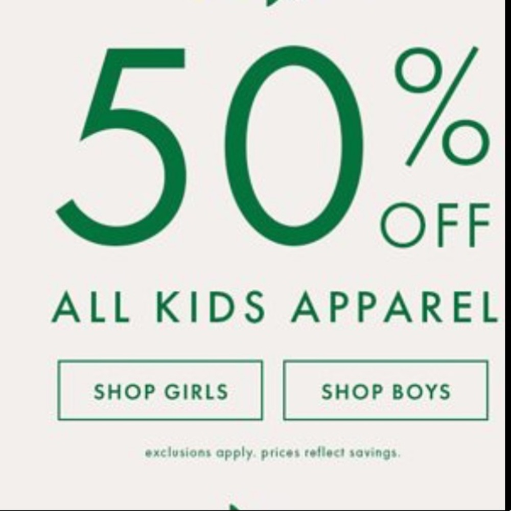50% off when u bundle 2 or more pieces of kids